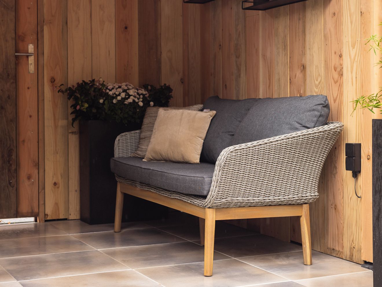 Intenso Borgetto Gartensofa 165 cm Grau ...