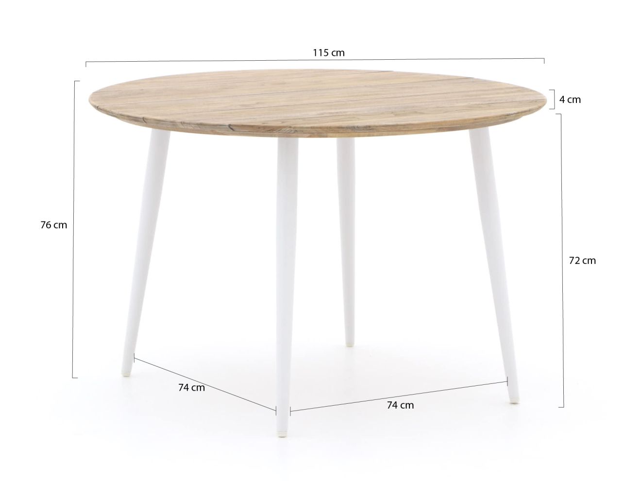 Bellagio Valli/Falcade ø115 cm Gartenm...