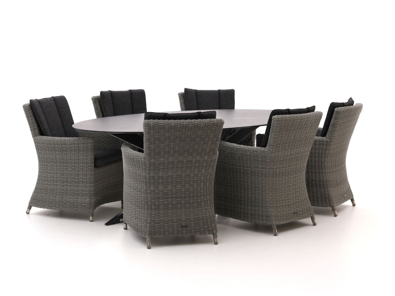 Intenso Adriano/Furato ellips 240 cm Gartenmöbel-Set 7-Teilig