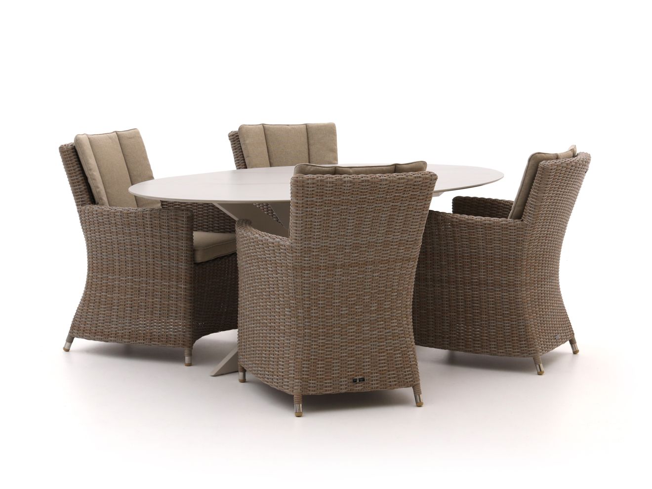 Intenso Adriano/Furato ellips 200 cm Gartenmöbel-Set 5-Teilig günstig online kaufen