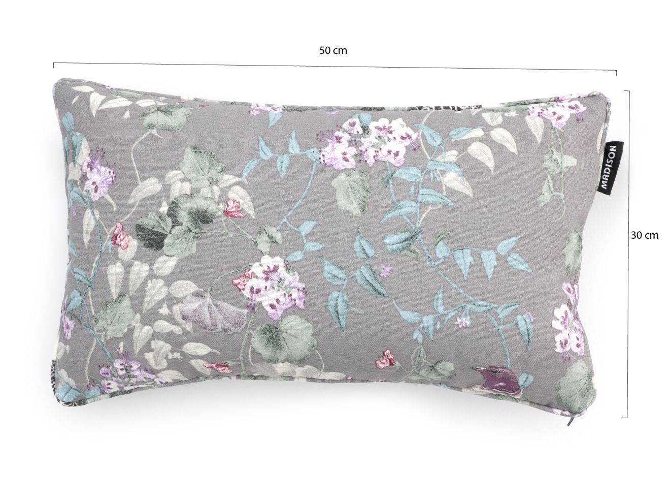 Madison Lendekissen 50x30 cm Grau 50x30cm