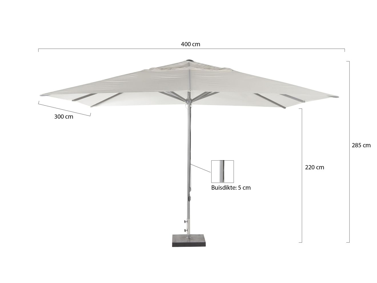 Shadowline Cuba Sonnenschirm 400x300 cm günstig online kaufen