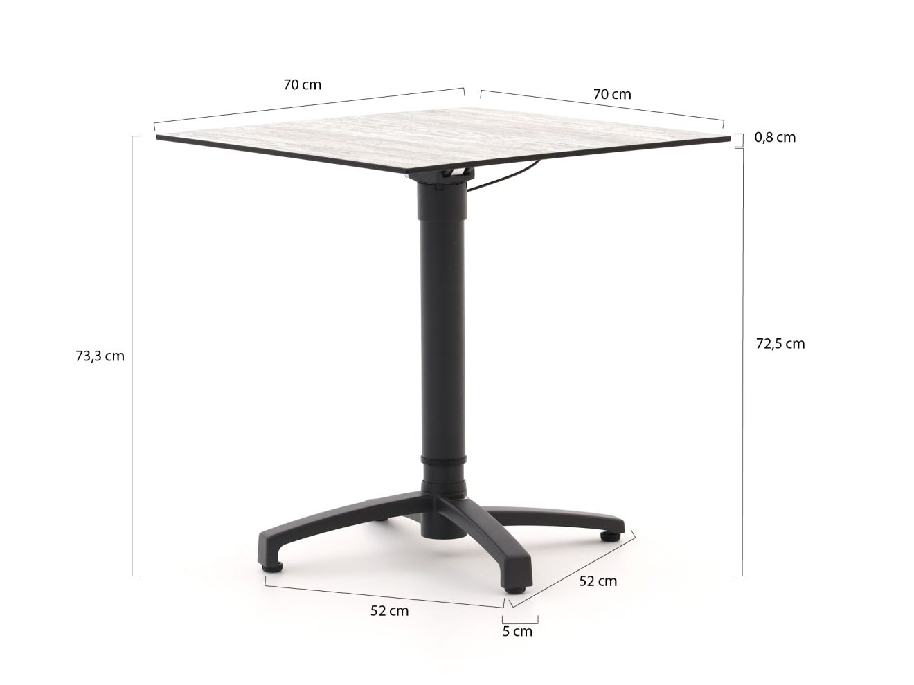 Forza Sile/Canzo 70 cm Gartenmöbel-Set 3-teilig verstelbar Taupe  Rabatt: 21 %