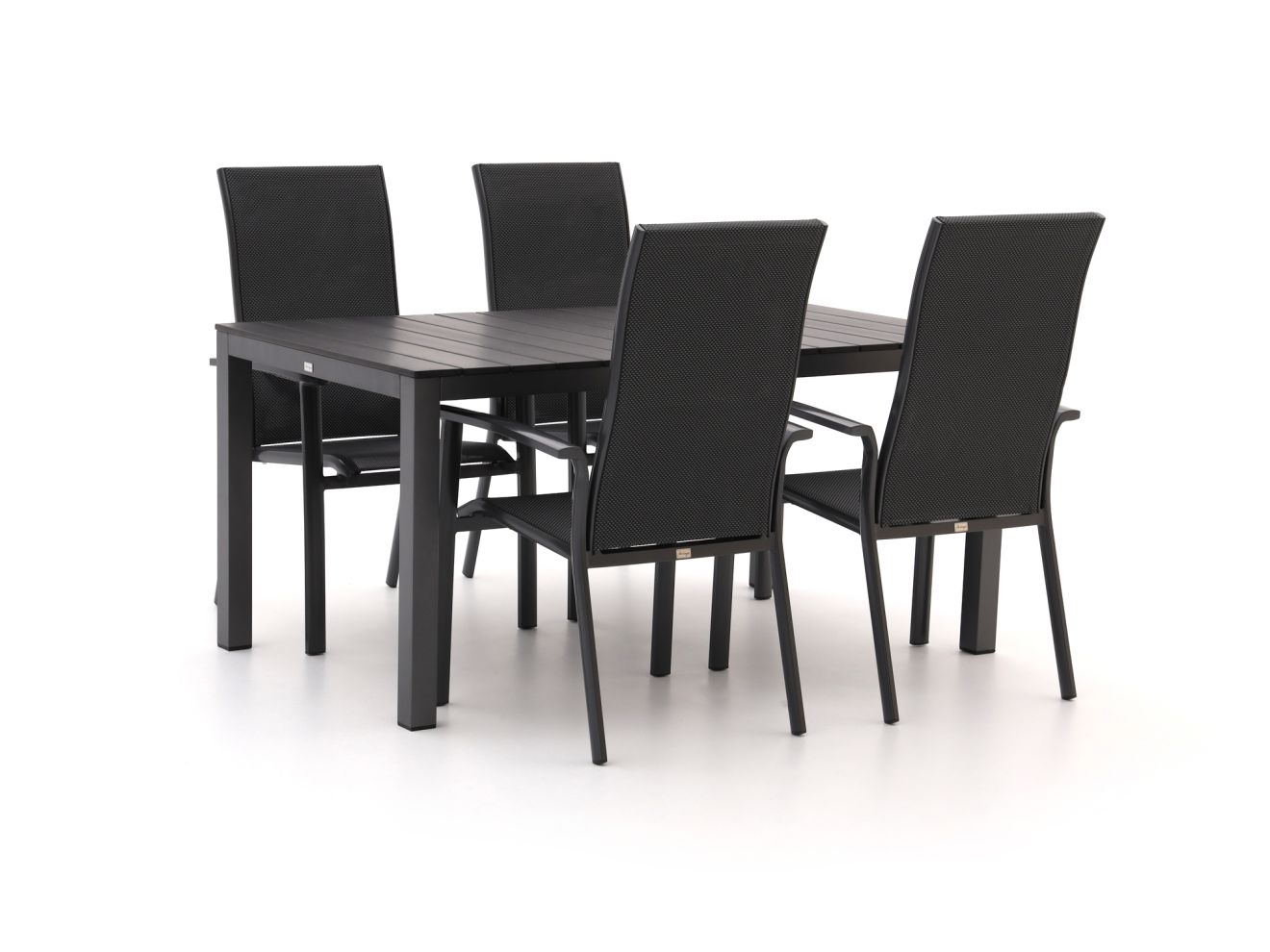 Bellagio Avio/Fidenza 160 cm  Gartenmöbel-Set 5-teilig stapelbar günstig online kaufen