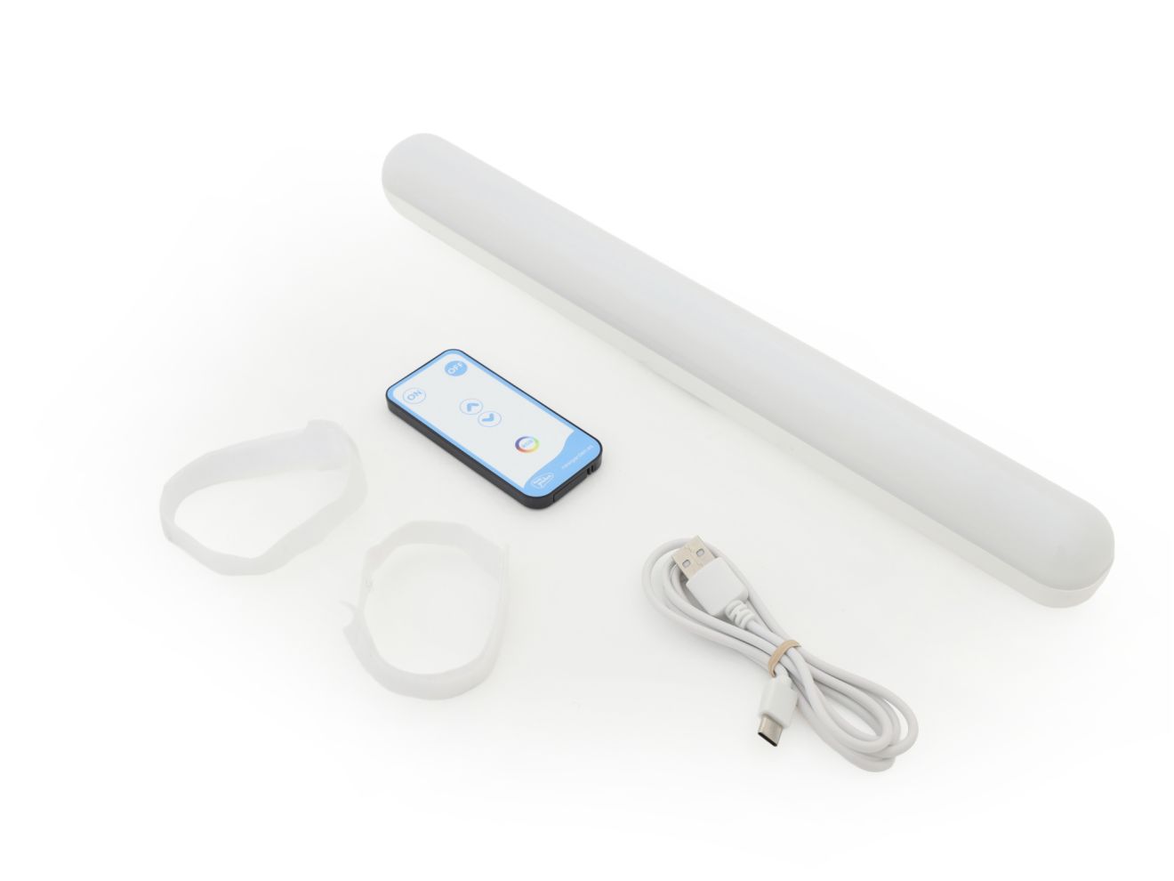 New Garden Banana LED-Außenlampe aufladbar dimmbar 35 cm Weiß