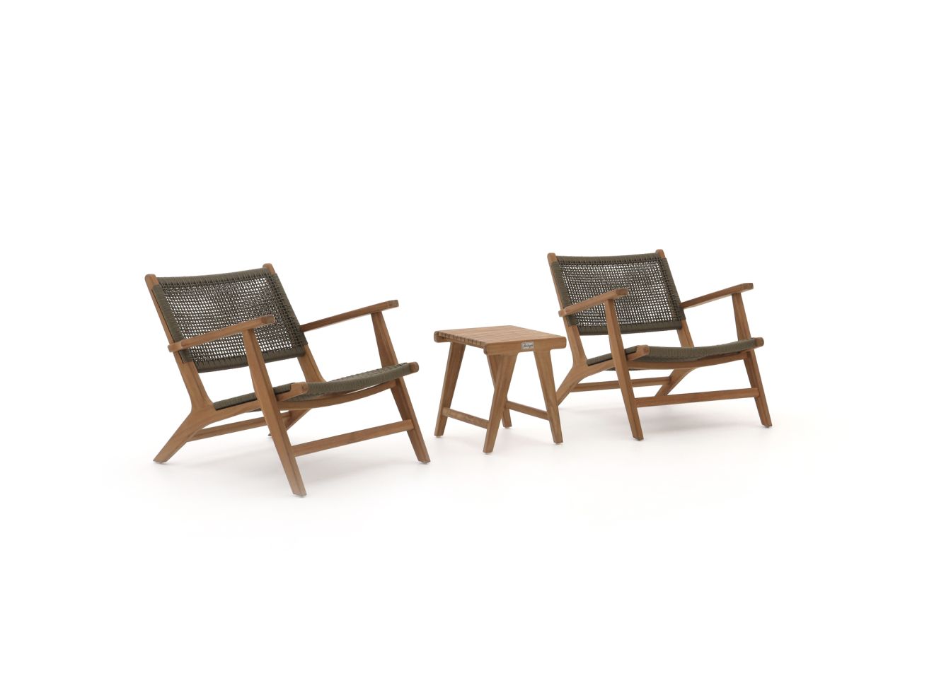 Bellagio Elcito Lounge Balkonmöbel-Set 3-teilig Braun