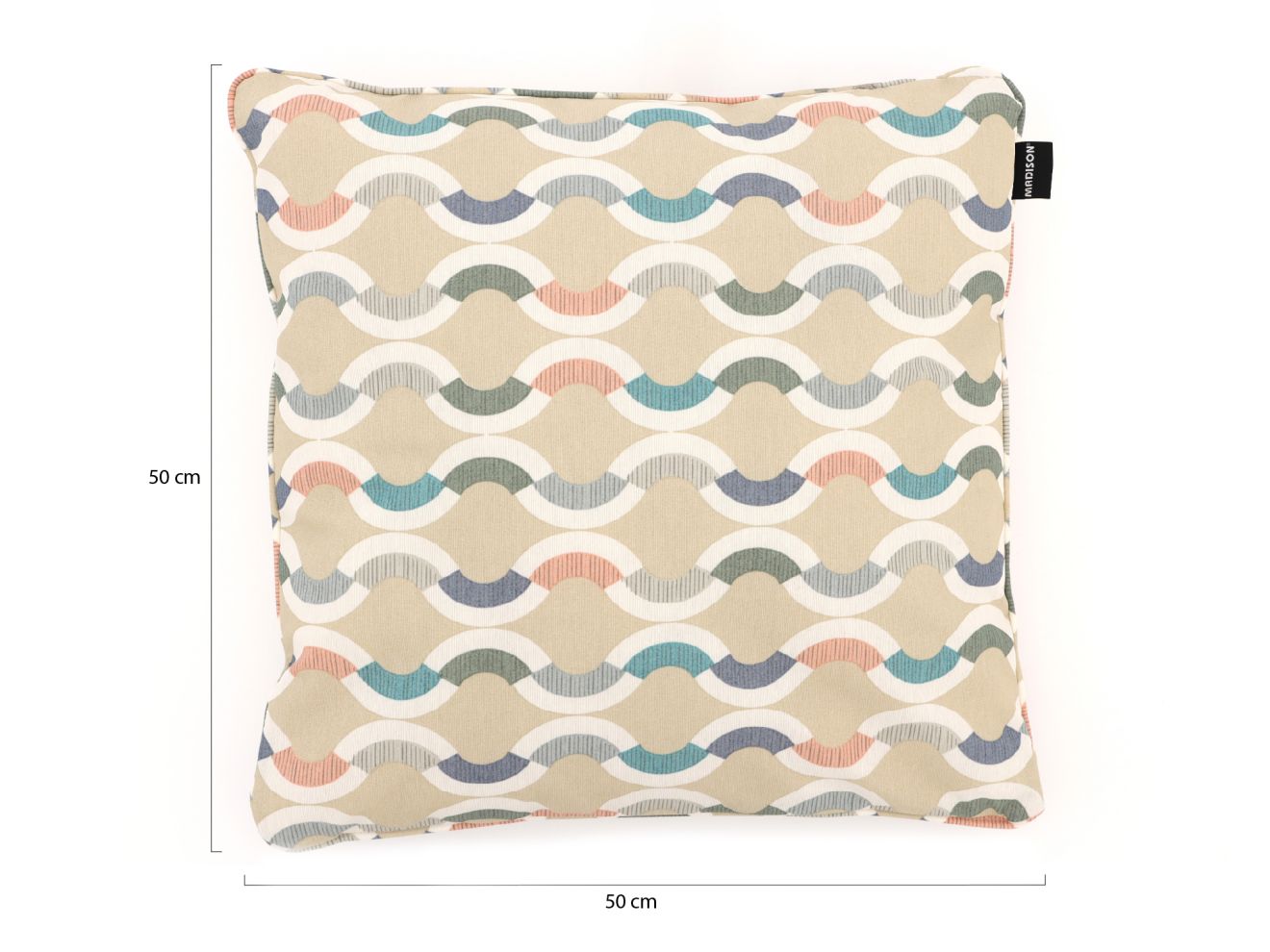 Madison Dekokissen 50x50cm Weiß 50x50cm