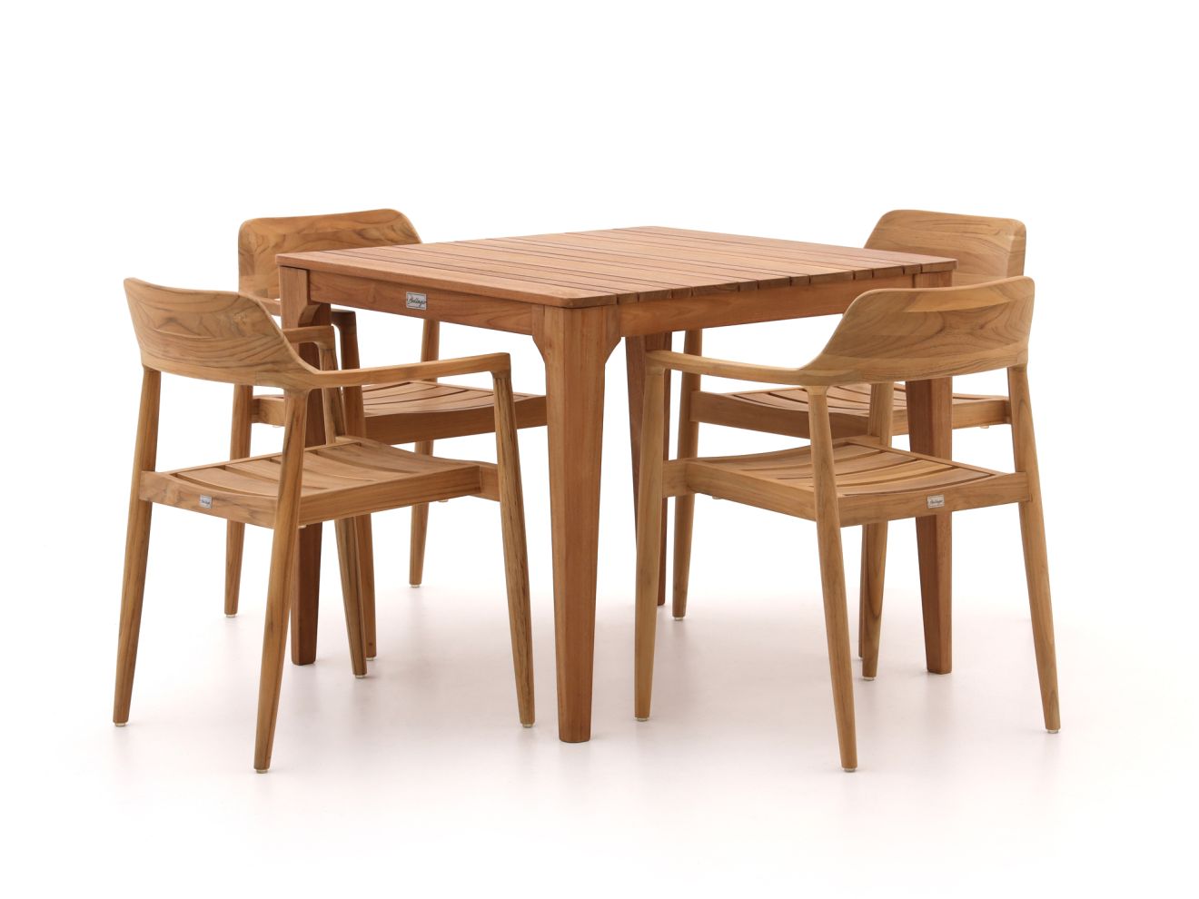 Bellagio Balba/Bruca 90 cm Gartenmöbel-Set 5-Teilig Stapelbar günstig online kaufen
