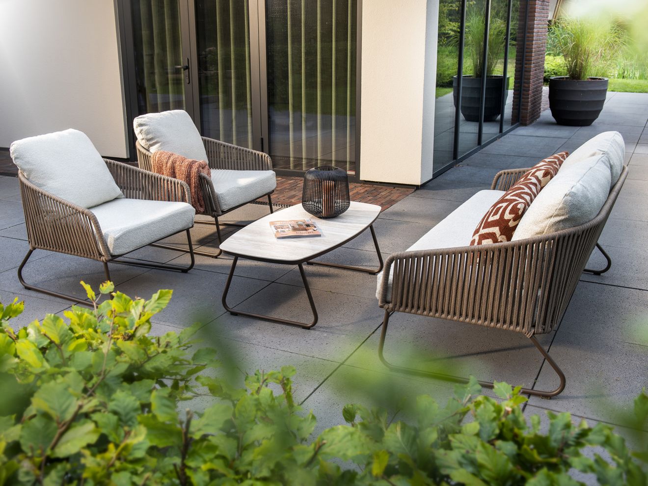 Yoi Calera Sessel-Sofa Lounge-Set 4-teil...