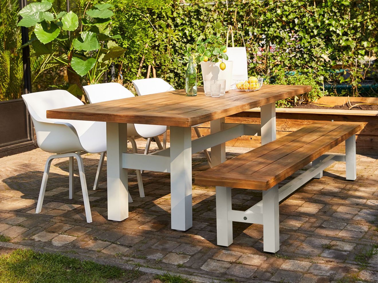 Hartman Sophie Element/ROUGH-S 220 cm Gartenmöbel-Set 7-teilig Braun  Rabatt: 28 %