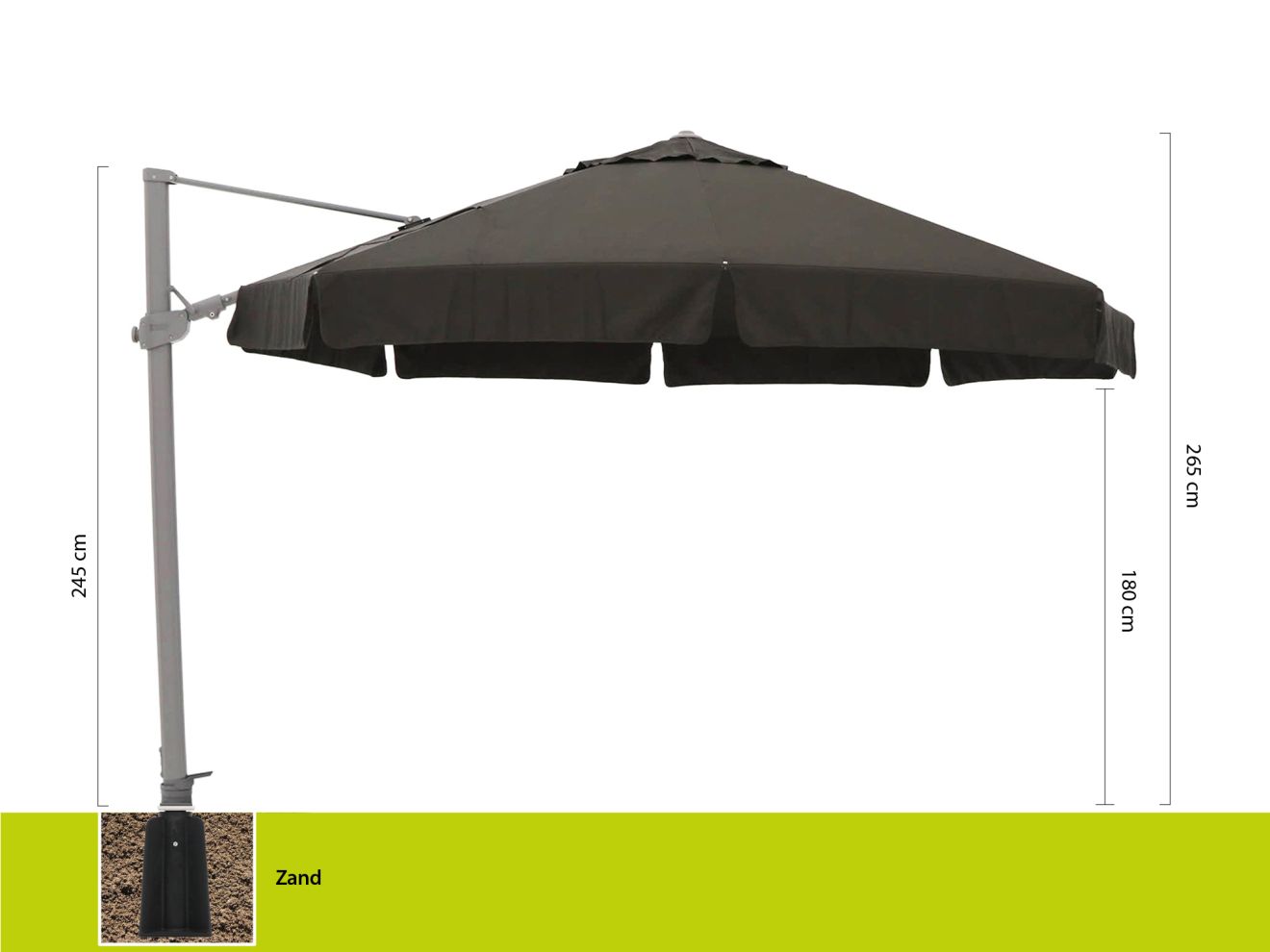 Shadowline Miami Ampelschirm ø 350 cm günstig online kaufen