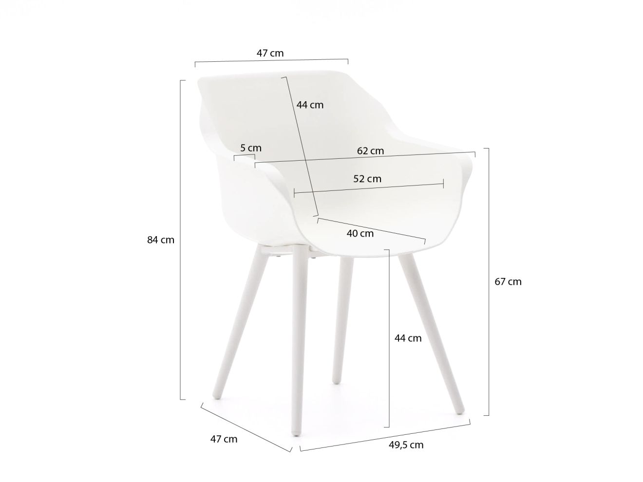 Hartman Sophie Studio ø 128 cm Gartenmöbel-Set 5-teilig günstig online kaufen