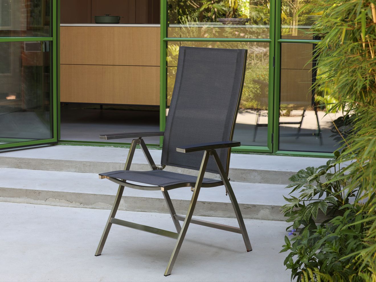 Bellagio Lugo/Stresa Balkonmöbel-Set 3-teilig verstellbar Grau  Rabatt: 22 %