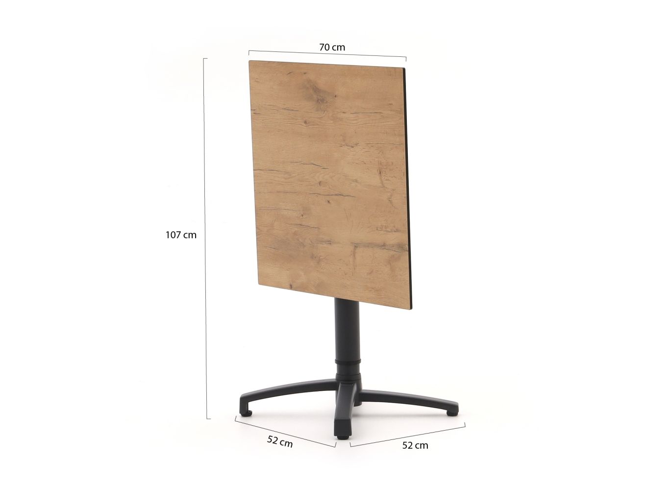 Forza Pazzia/Canzo 70 cm Gartenbar-Set  3-teilig stapelbar verstellbar Taupe