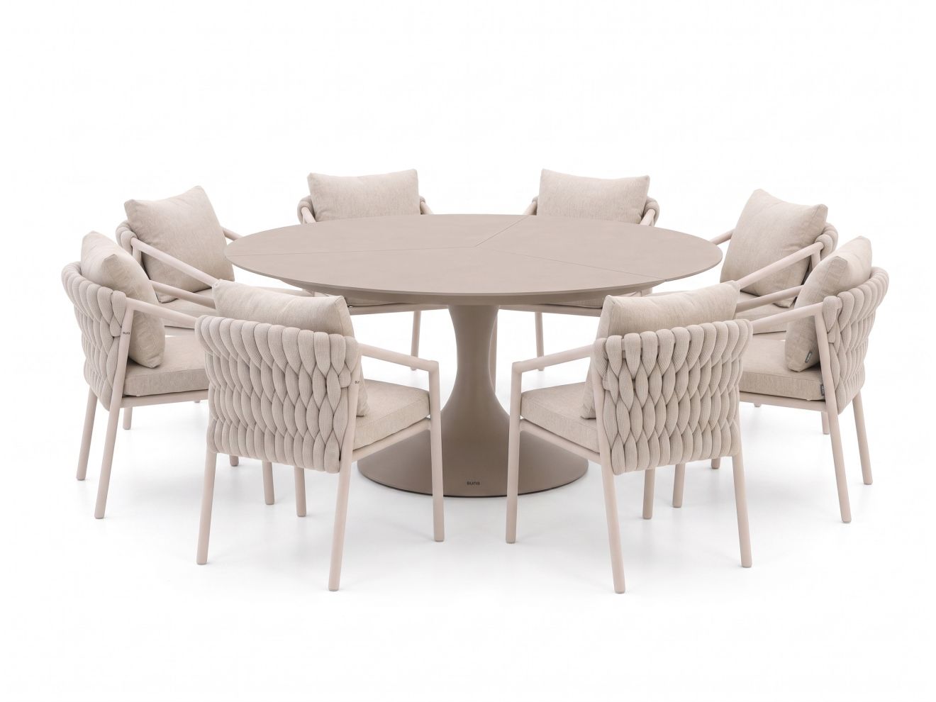 + 15 % Kassenrabatt | SUNS Sato/Nova ø 170 cm Gartenmöbel-Set 9-teilig