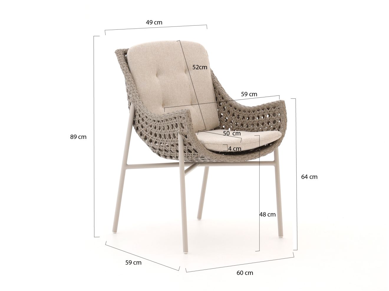 Forza Centallo/Fidenza 220 cm Gartenmöbel-Set 7-teilig stapelbar günstig online kaufen