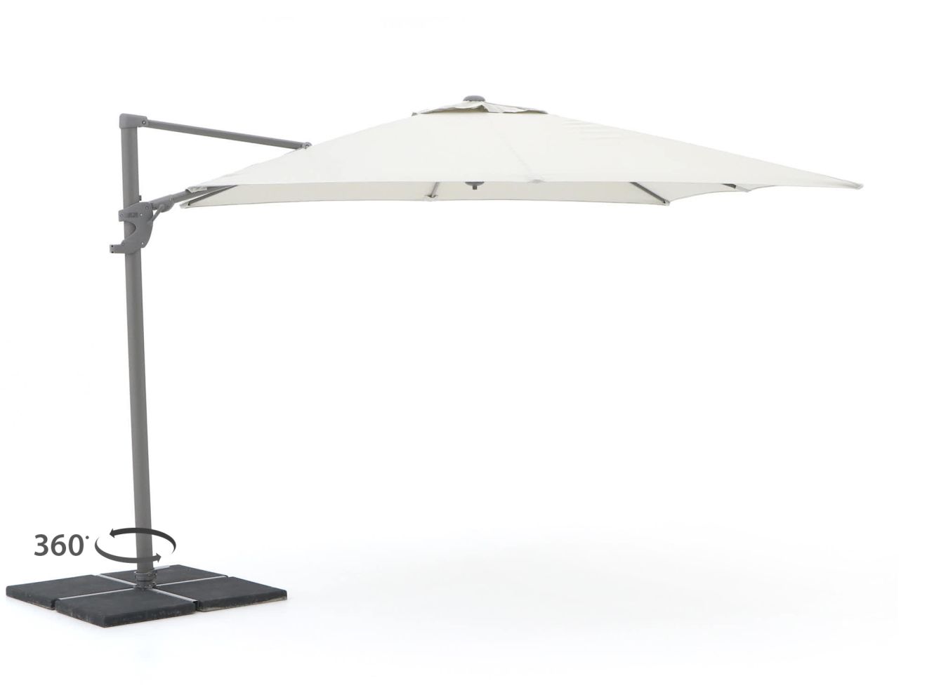 Shadowline Francisco Ampelschirm 300x300 cm Grau 300x300cm Rabatt: 20 %