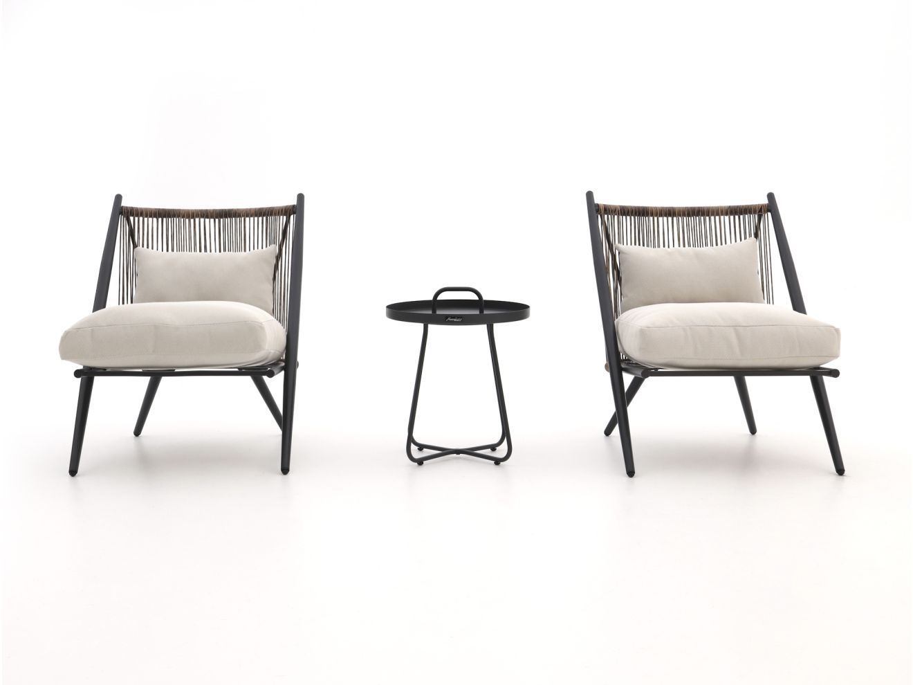 Intenso Brittoli/Pito ø 44 cm lounge Balkon-Set 3-delig
