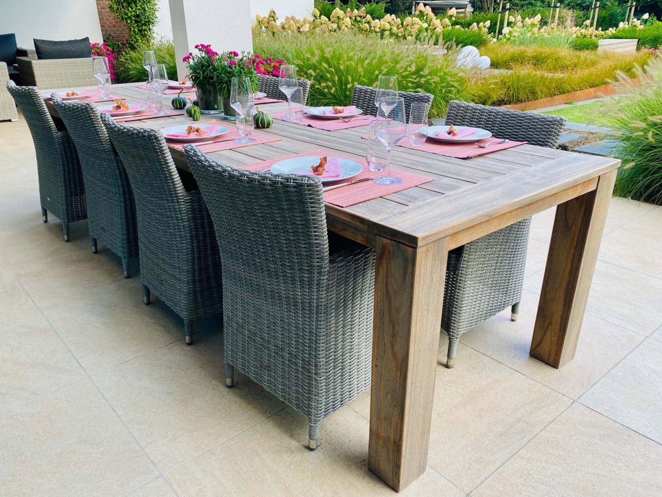 Intenso Adriano/ROUGH-X 240 cm Gartenmöbel-Set 7-teilig Braun  Rabatt: 23 %