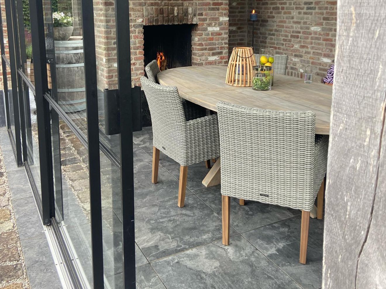 Intenso Lesa/Lagundo 230 cm Gartenmöbel-Set 7-teilig Braun  Rabatt: 42 %