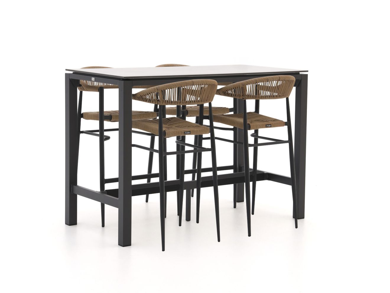 Manifesto Belpasso/Trecenta 150 cm Gartenbar-Set 5-teilig stapelbar günstig online kaufen