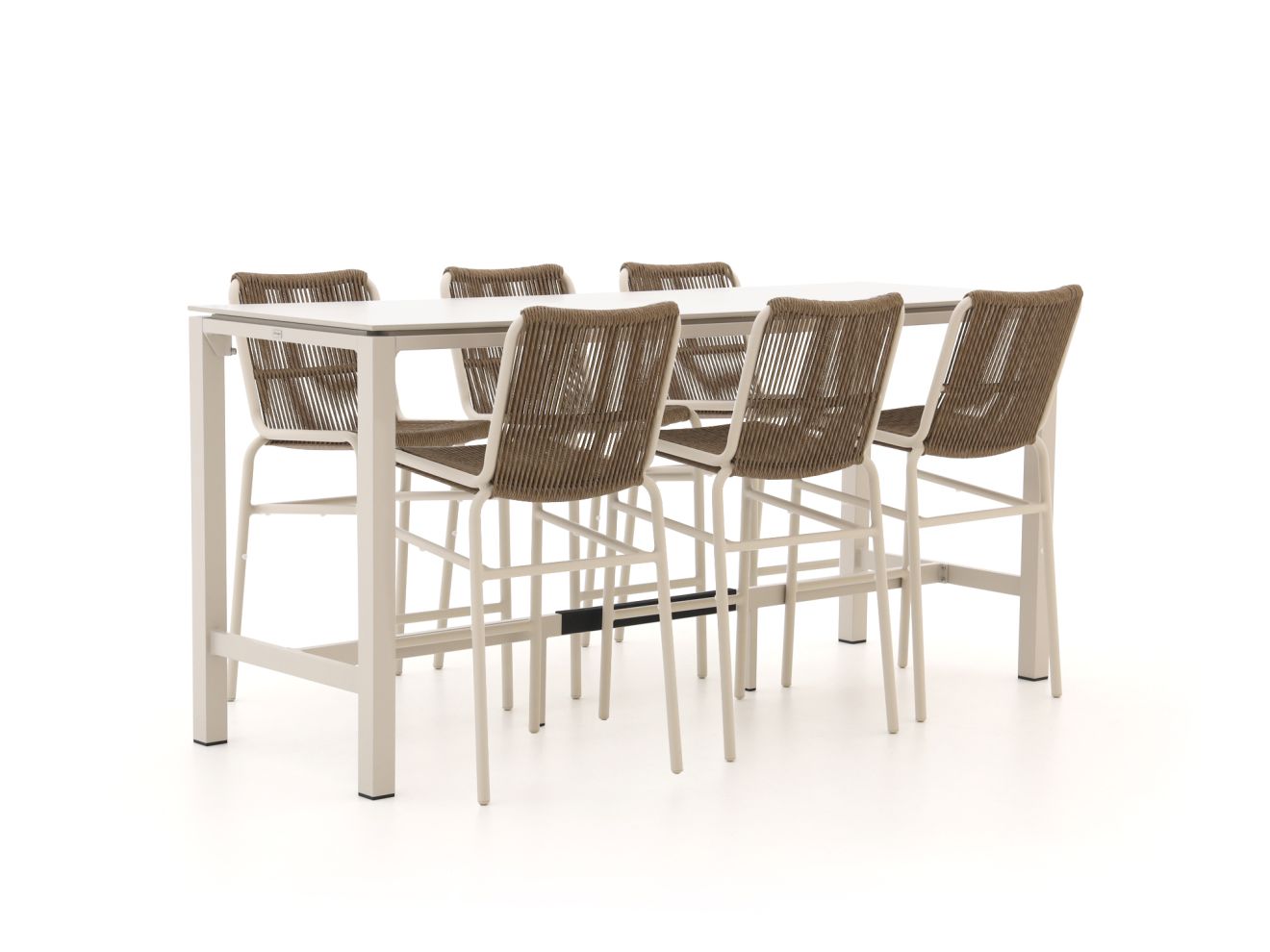 Bellagio Caronia/Trecenta 225 cm Gartenbar-Set 7-teilig stapelbar günstig online kaufen