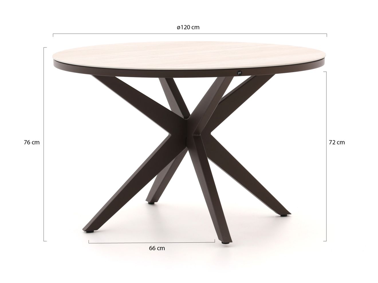 Yoi Calma Gartentisch ø120 cm günstig online kaufen