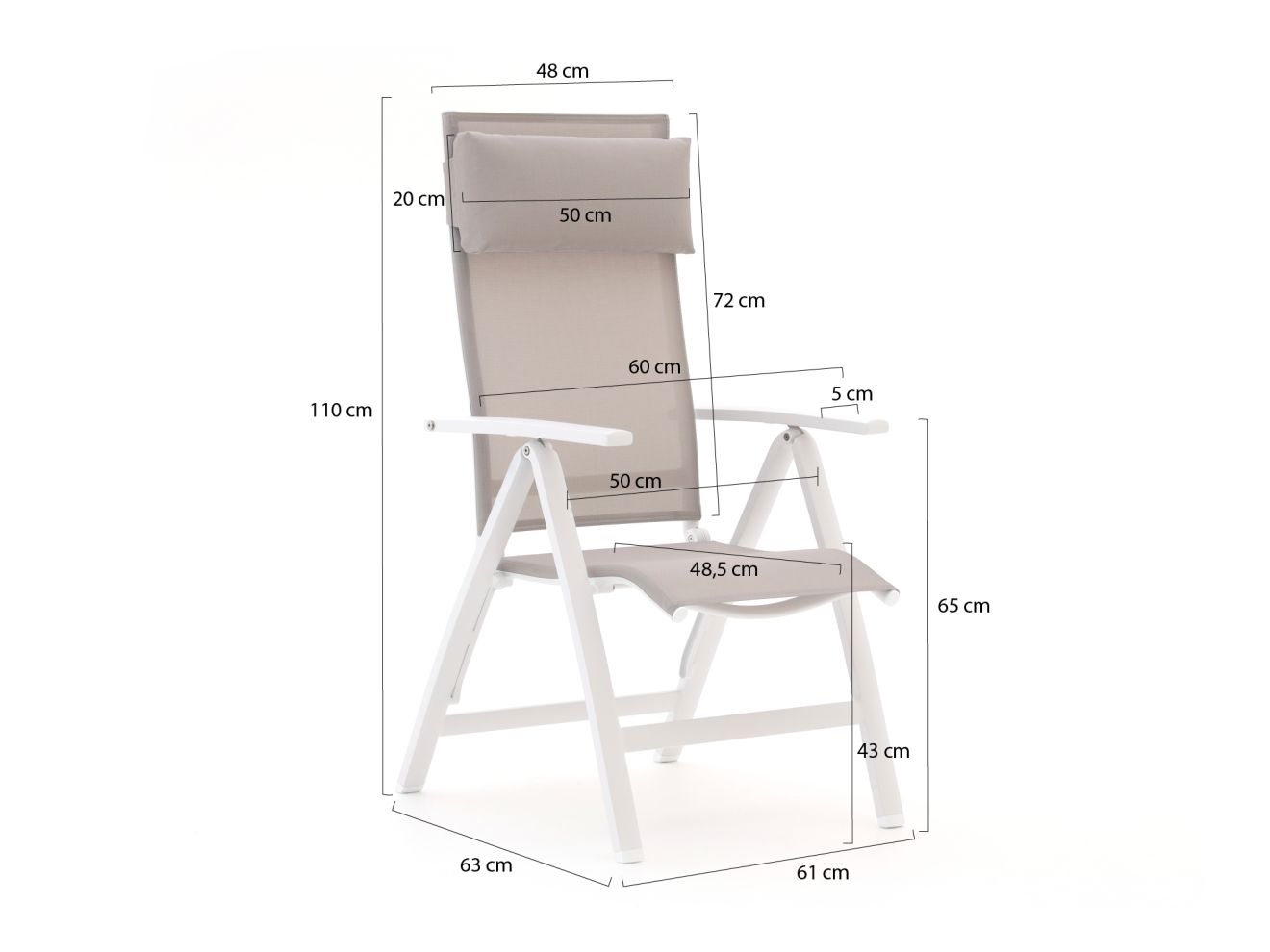 Bellagio Avenza/Fidenza 183 cm Gartenmöbel-Set 5-teilig verstellbar   Rabatt: 12 %
