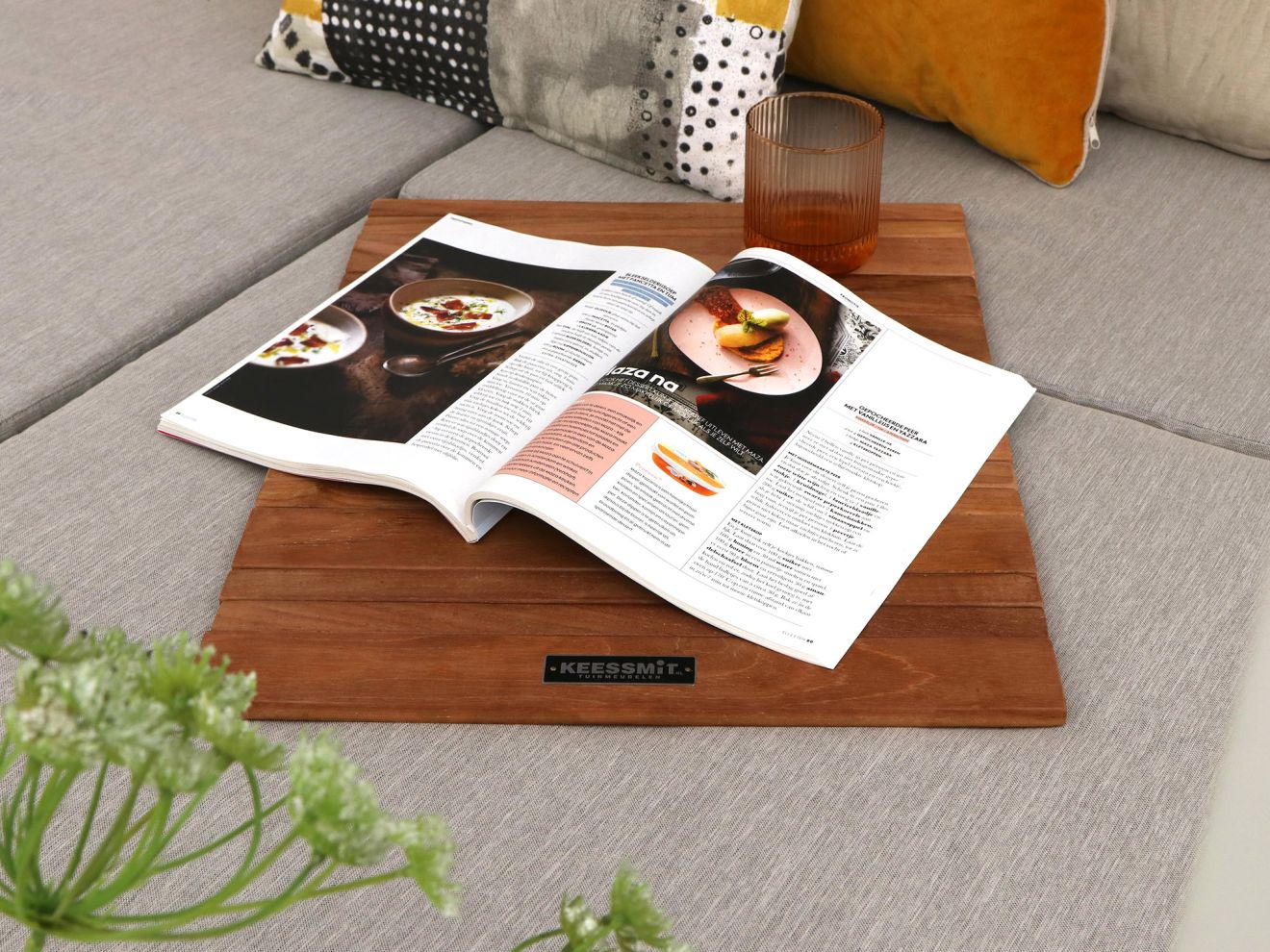 Sunyard Epping Tablett Armlehne 50x40 cm Braun  Rabatt: 15 %