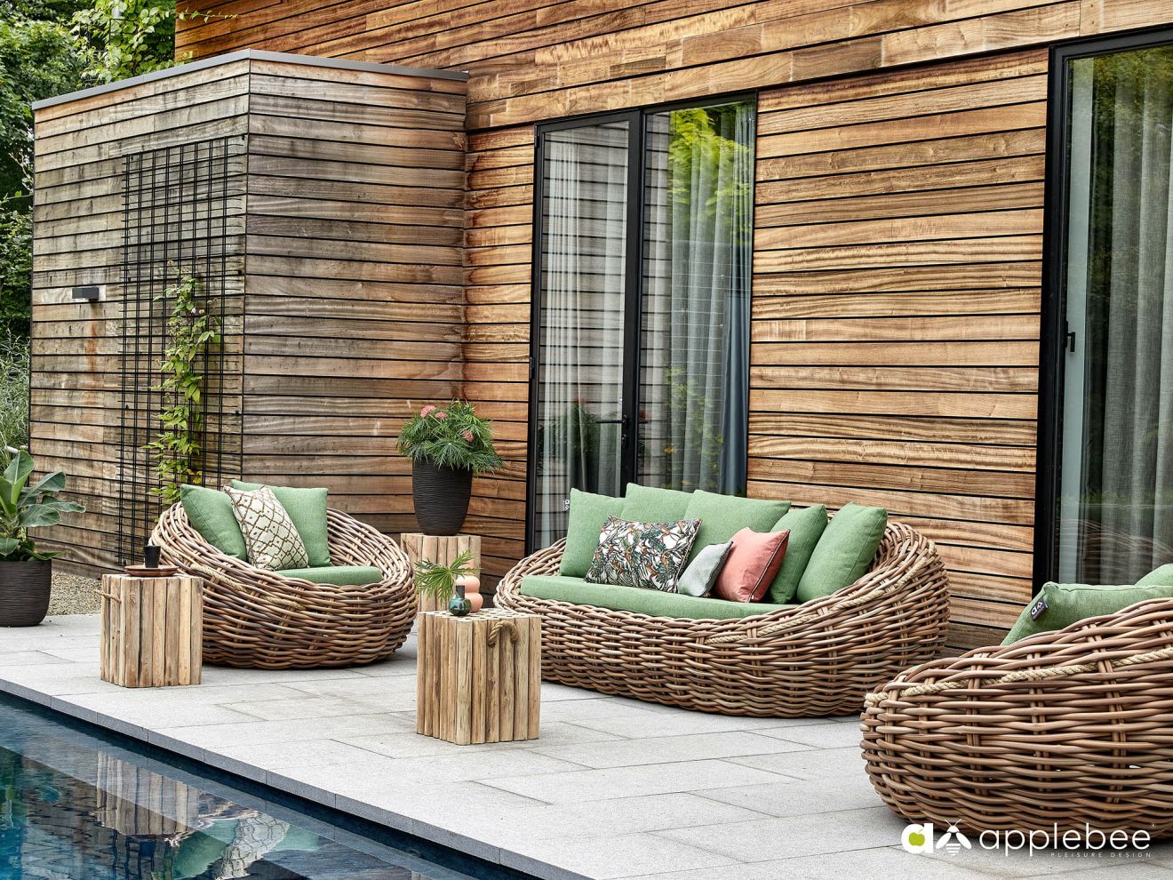 Apple Bee Cocoon Gartensofa 237 cm Taupe 237x127cm Rabatt: 8 %
