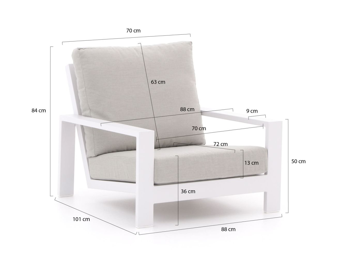 Bellagio Vezzano Sessel Lounge-Set 5-tei...