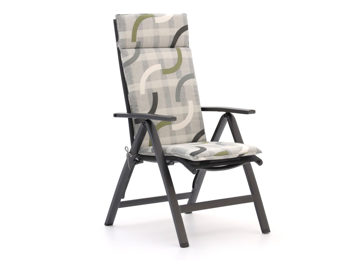 Madison Auflage Hochlehner dünn 125x50cm Grau 125x50cm