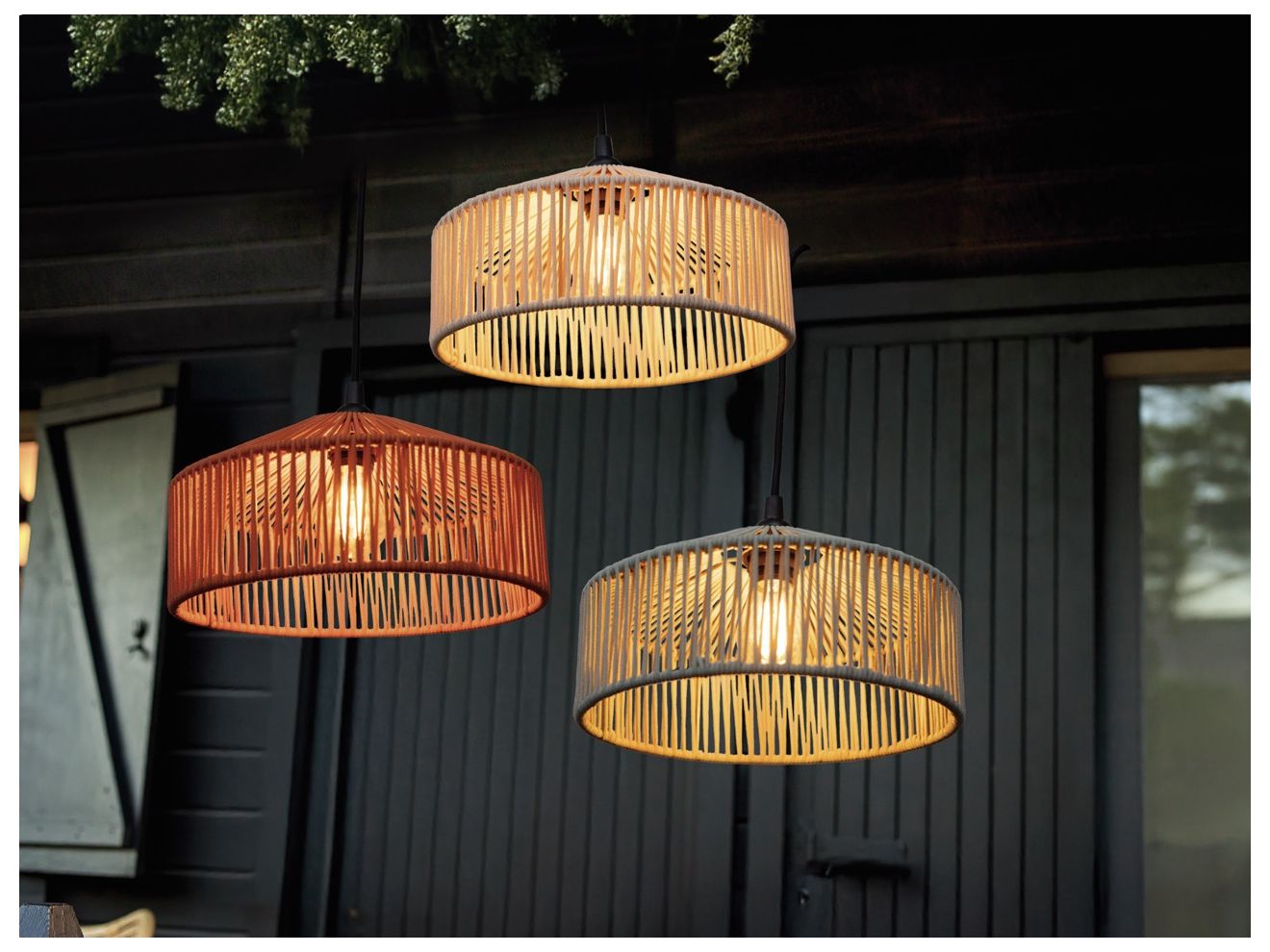 New Garden Calabardina Hängeleuchte ø 30 cm (h: 15 cm) Orange 30cm