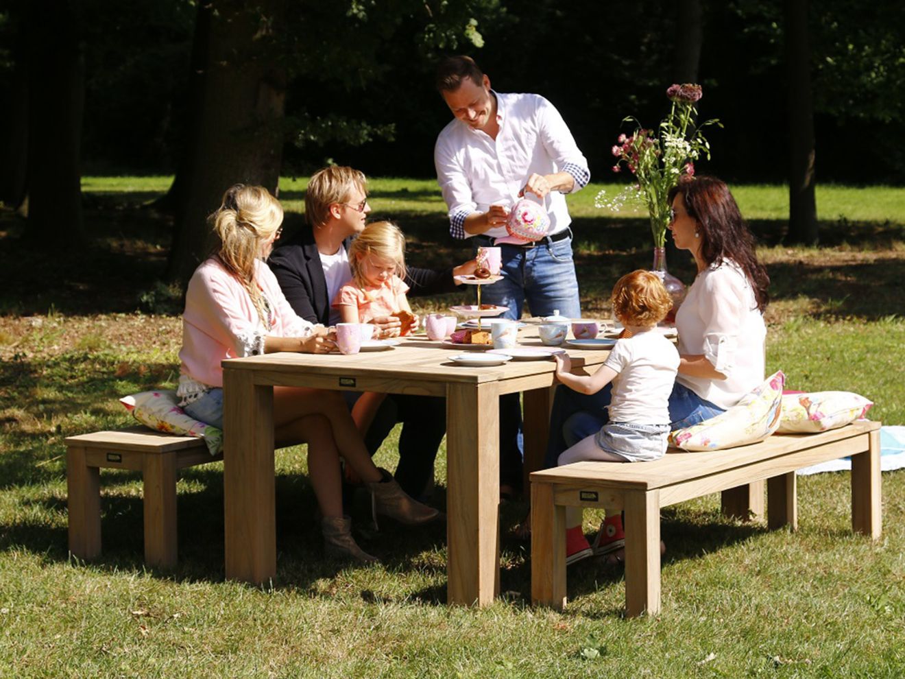 ROUGH-X 240 cm Picknick Sitzgruppe 3-tei... ROUGH-X 240 cm Picknick Sitzgruppe 3-tei...