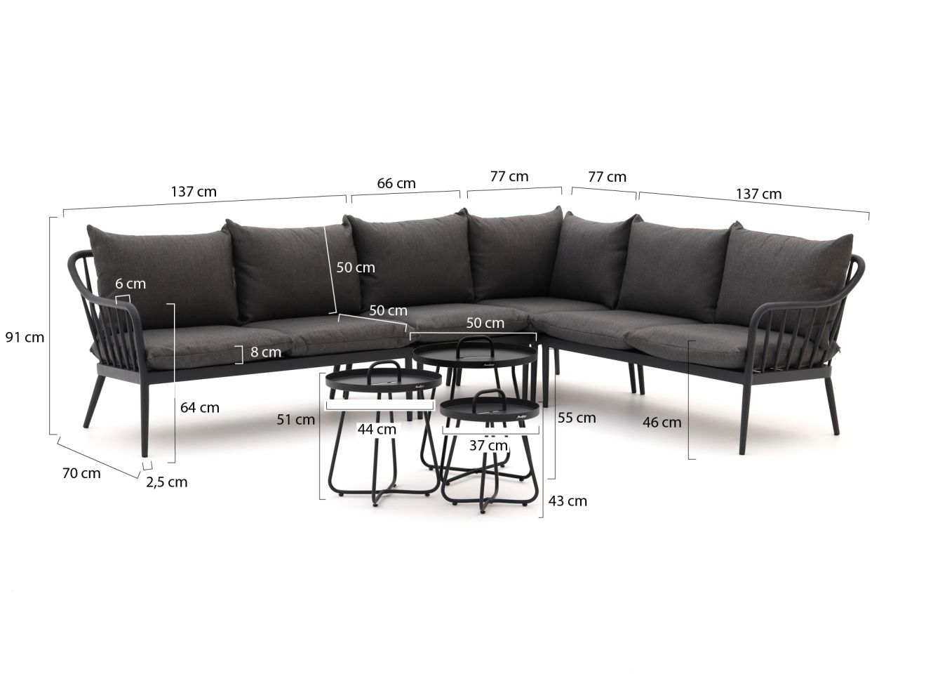 Manifesto Celante Ecklounge-Set 7-teilig...
