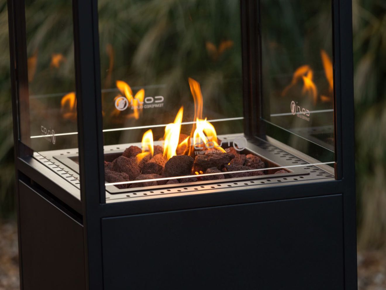 Cosipillar Dome Feuersäule 40x40x116 cm...