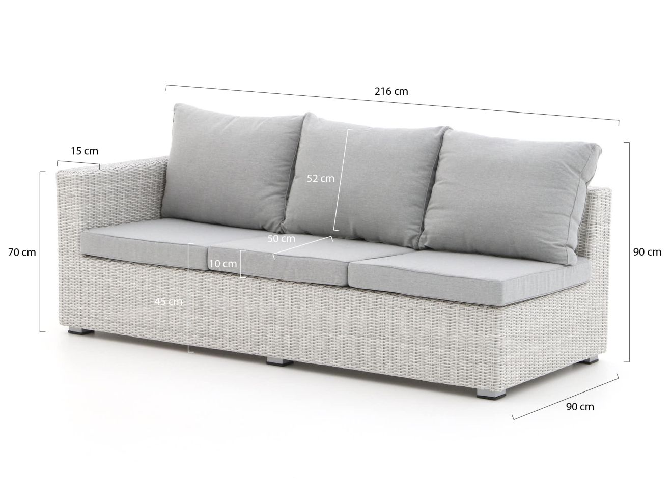 Intenso Carpino Lounge Element rechter A... Intenso Carpino Lounge Element rechter A...