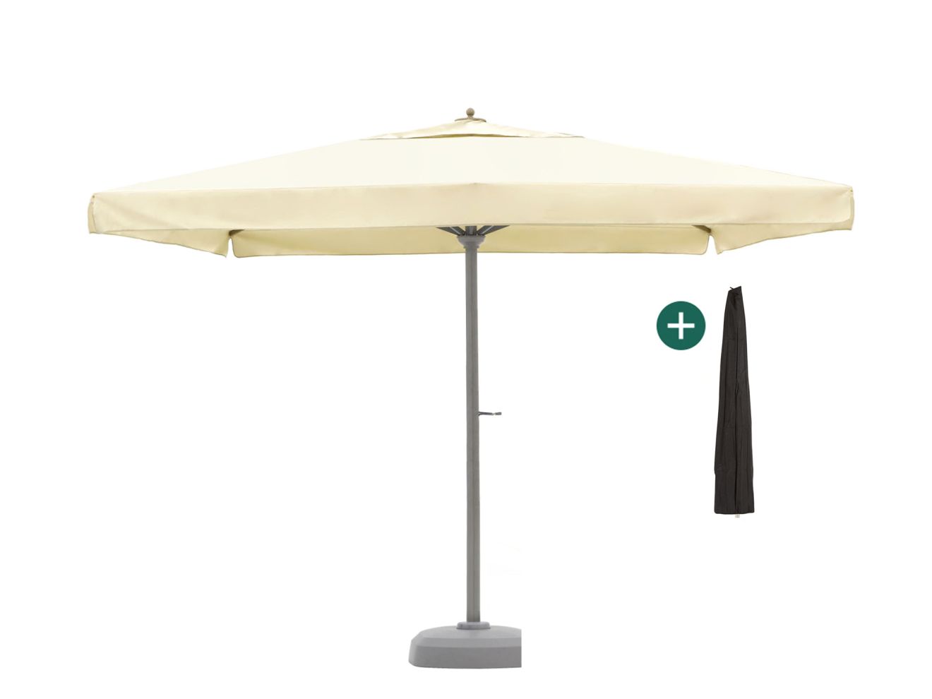 Shadowline Java Sonnenschirm 400x400 cm Weiß  Rabatt: 20 %