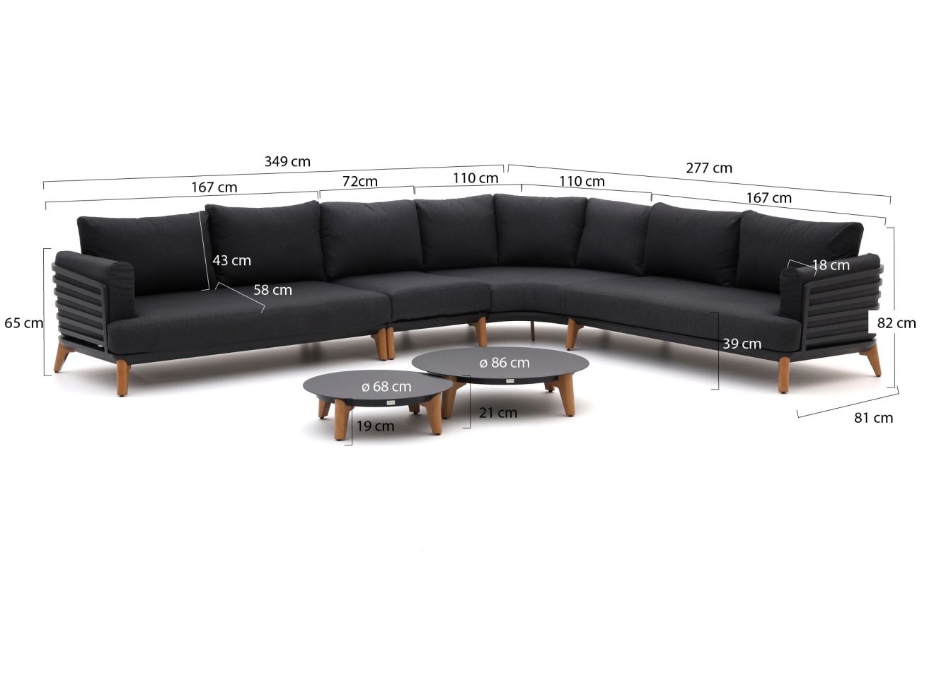 Bellagio Esenta Ecklounge-Set 6-teilig l...