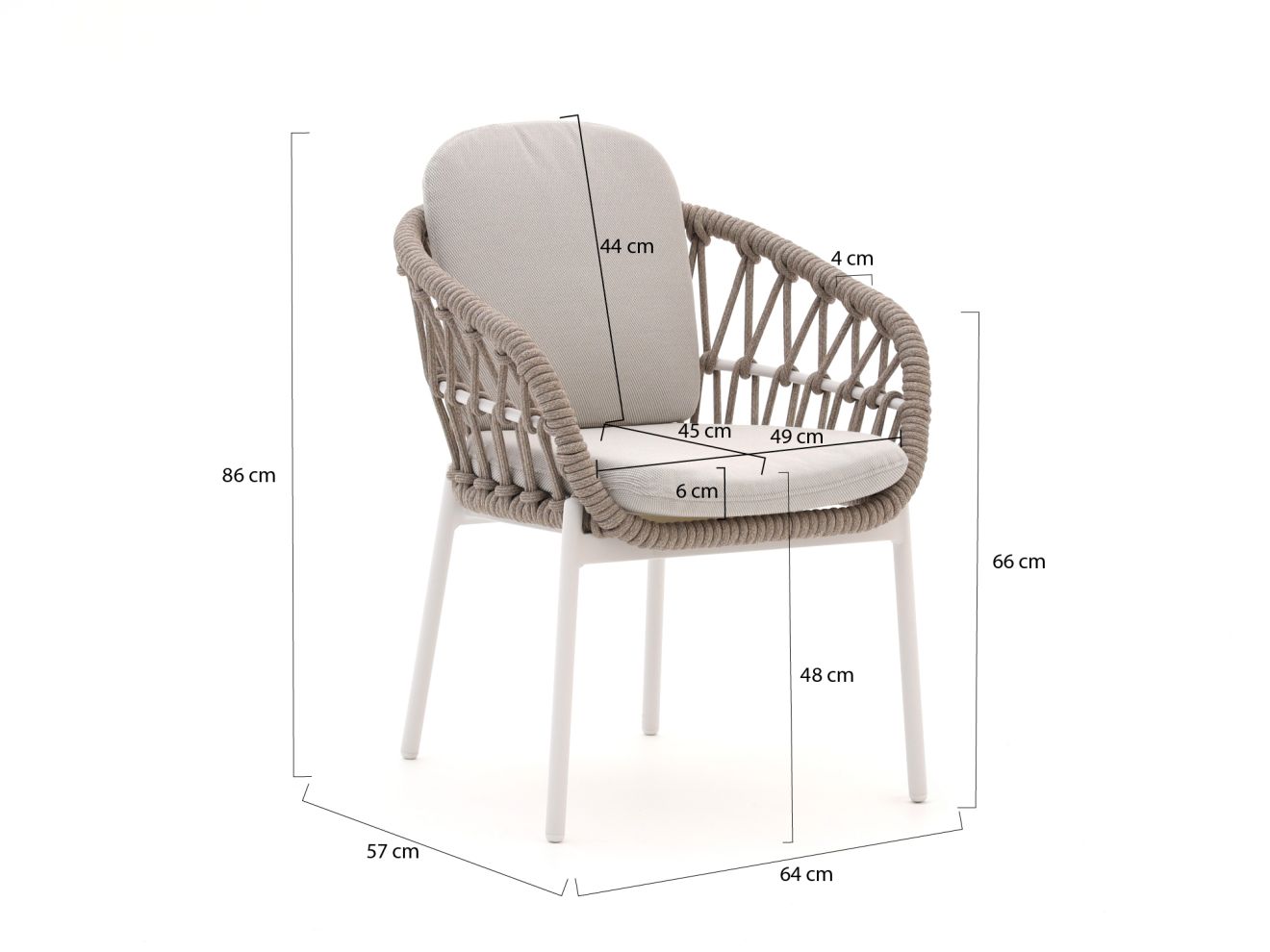 Bellagio Cupello/ROUGH-Y ø 120 cm Gartenmöbel-Set 5-teilig günstig online kaufen