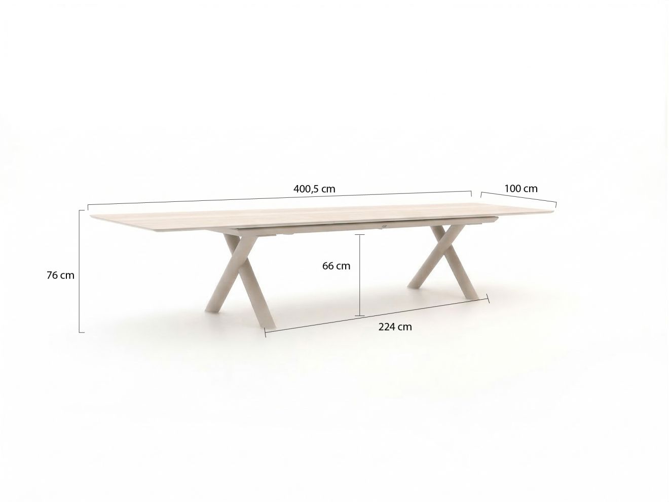 Bellagio Citadella Gartentisch ausziehbar 280/340/400x100x76 cm günstig online kaufen