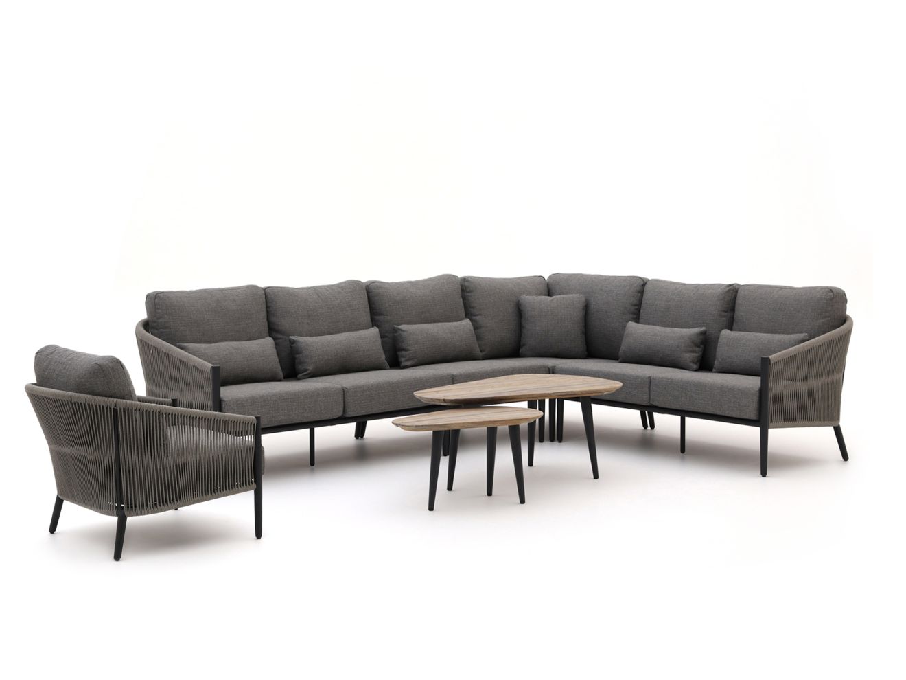 Bellagio Mineo/ROUGH-K Ecklounge-Set 7-teilig Grau 0x0cm Rabatt: 20 %