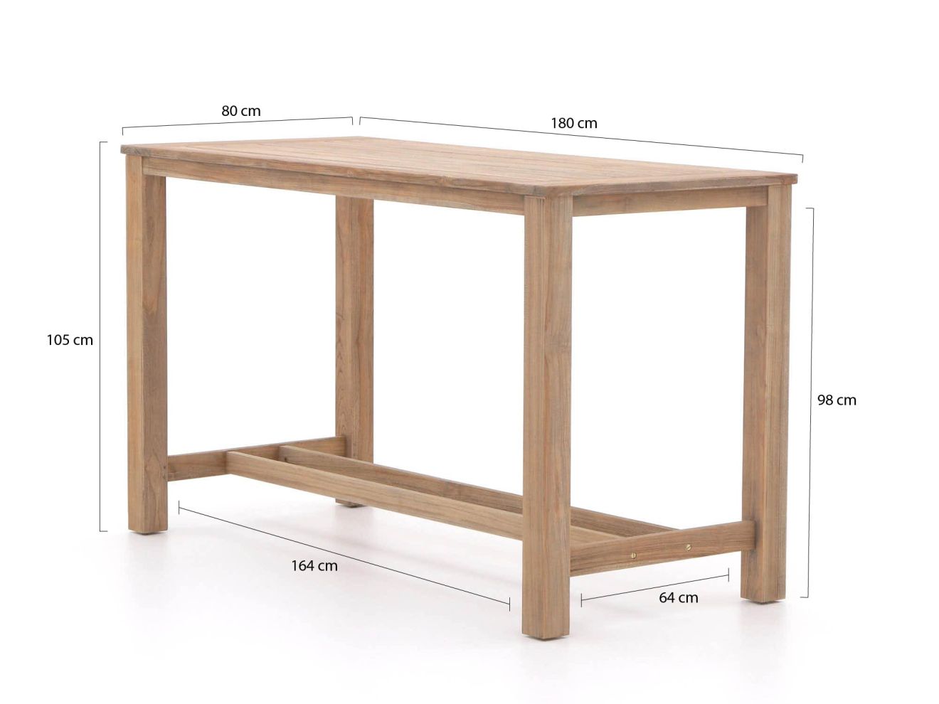 ROUGH-X 180 cm Gartenbar-Set 9-teilig Br... ROUGH-X 180 cm Gartenbar-Set 9-teilig Br...