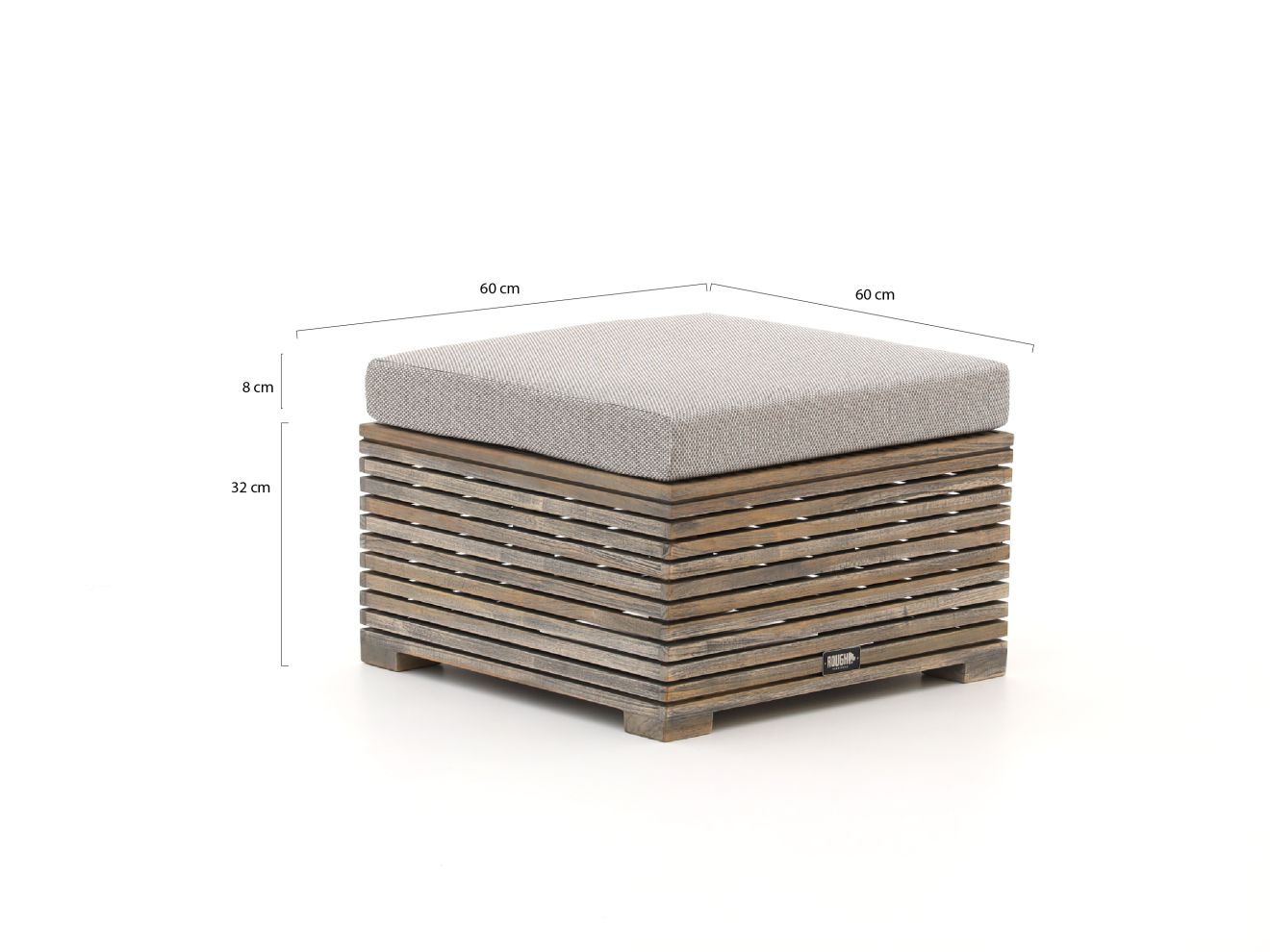 ROUGH-C Lounge Gartenhocker 60x60 cm Braun 60x60cm Rabatt: 5 % ROUGH-C Lounge Gartenhocker 60x60 cm Braun 60x60cm Rabatt: 5 %