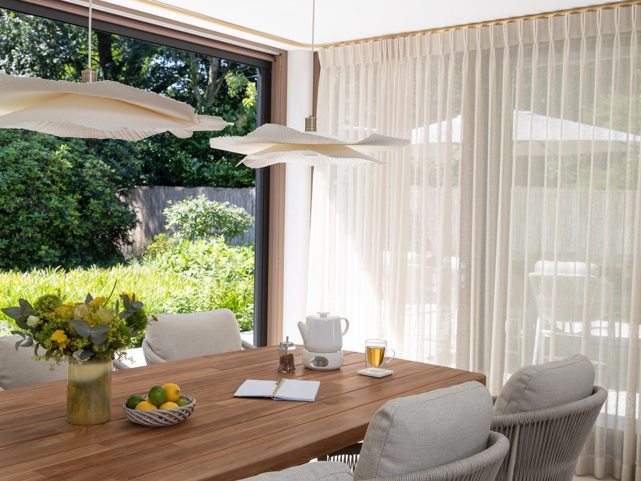 SUNS Revello/Induno dänisch oval 220 cm Gartenmöbel-Set 7-teilig Taupe  Rabatt: 8 %