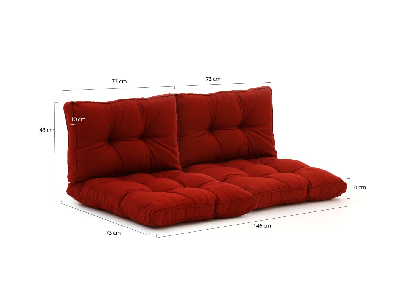 Madison Florance Loungekissen Set Sitz c...