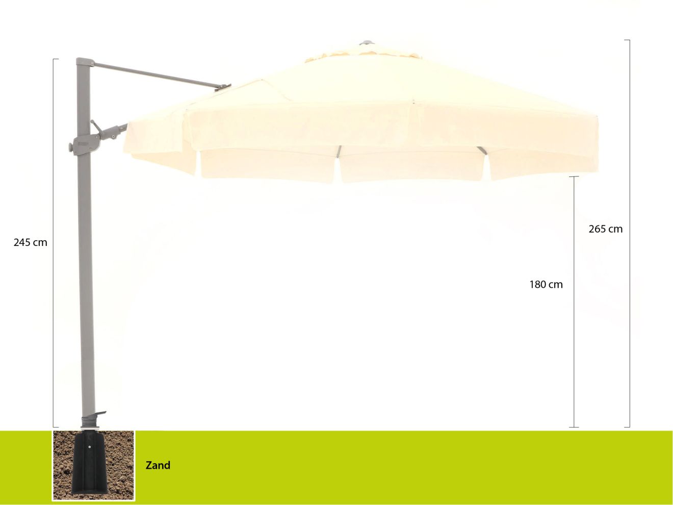 Shadowline Miami Ampelschirm ø 350 cm günstig online kaufen