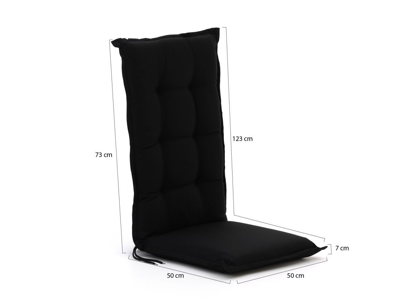 Madison 4er Hochleher Auflagen Set Schwarz  Rabatt: 53 %