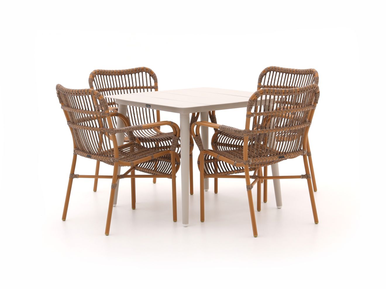Intenso Parma/Sora 90 cm Gartenmӧbel-Set-5-teilig stapelbar günstig online kaufen