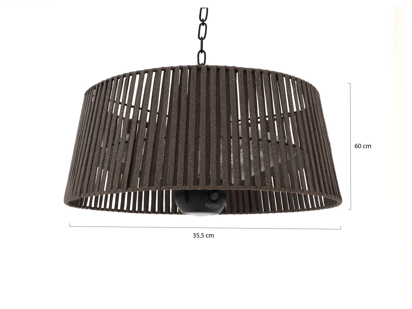 Sunred Bright Artix Corda hängender Heizstrahler 1800 Watt günstig online kaufen